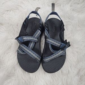 CHACO Z1 ECOTREAD Stakes YOUTH SANDALS Navy/Grey Size 2Y Kids